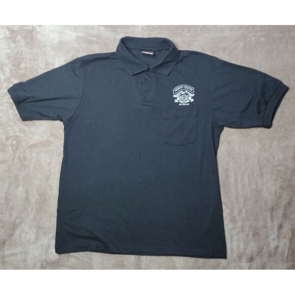 Fremont Chapter Harley Owners Group Michigan Polo Shirt XL Fruit Of The Loom Hea - Picture 11 of 11